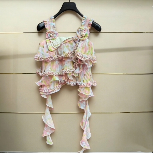 州现货正品25夏层叠印花上衣LF25X61SB342-250