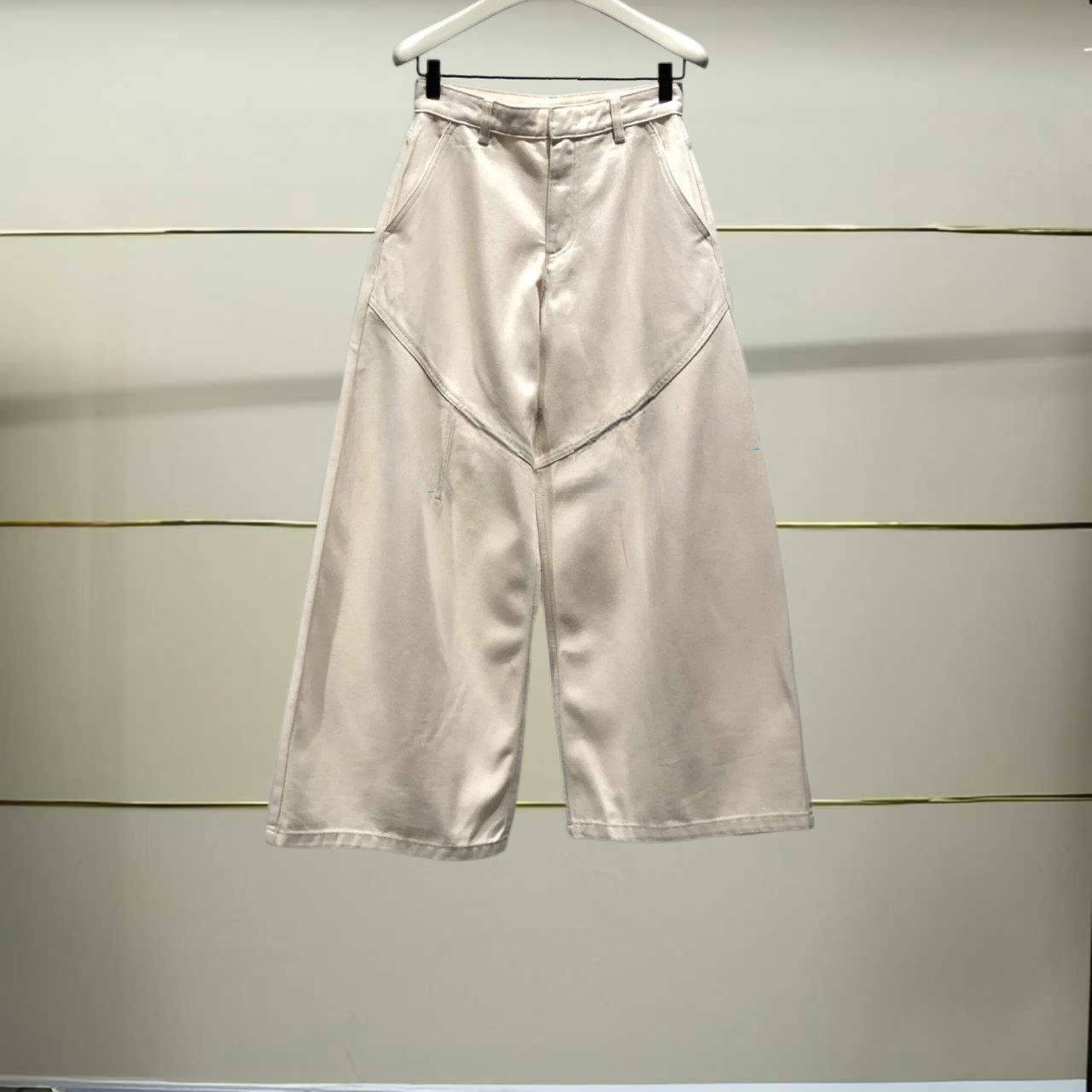 正品2024年冬耗牛绒阔腿牛仔裤EBD4JEN007-240h