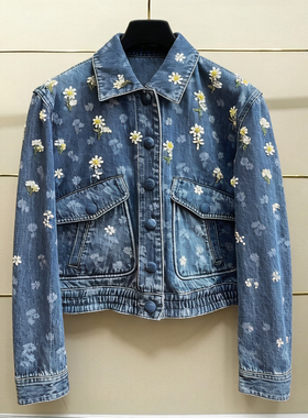 市现货正品25春重工雏菊牛仔外套LF25C61NC198-250