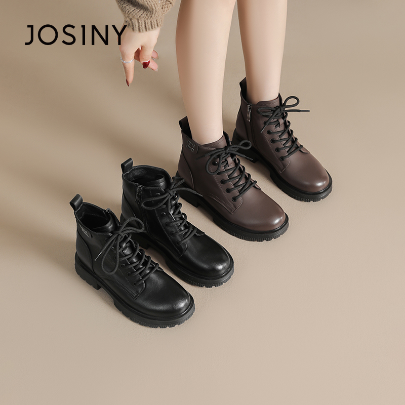 卓诗尼2025冬英伦风马丁靴