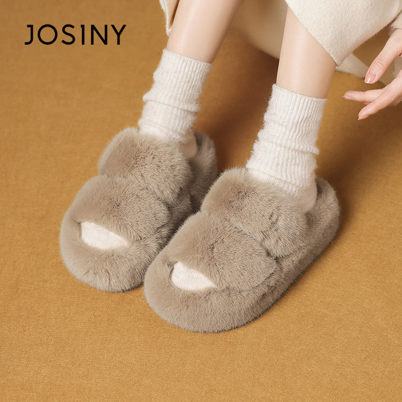 卓诗尼厚底毛毛拖鞋女外穿