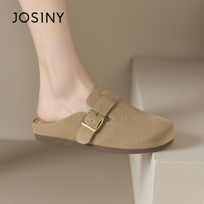 卓诗尼冬季加绒勃肯鞋女鞋复古