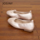 卓诗尼26春季 法式 芭蕾舞鞋 Josiny 女平底蝴蝶结一脚蹬单鞋 圆头休