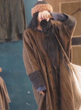 MMBL羊毛亚麻棉衣棉服慢慢变蓝荼35347