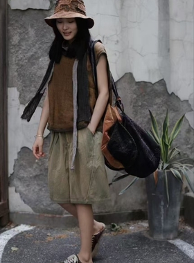 MMBL慢慢变蓝荼四季通用单肩斜背双面两用包包35634