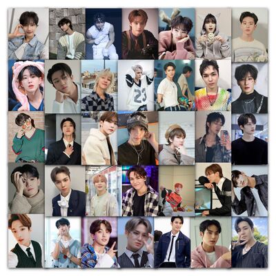 63张韩国男团seventeen贴纸徐明浩文俊辉崔胜哲素材手机手账贴纸