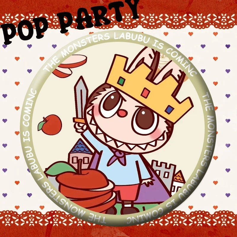 周边可爱吧唧拉布布联名小学生挂饰儿童奖励徽章收藏礼物