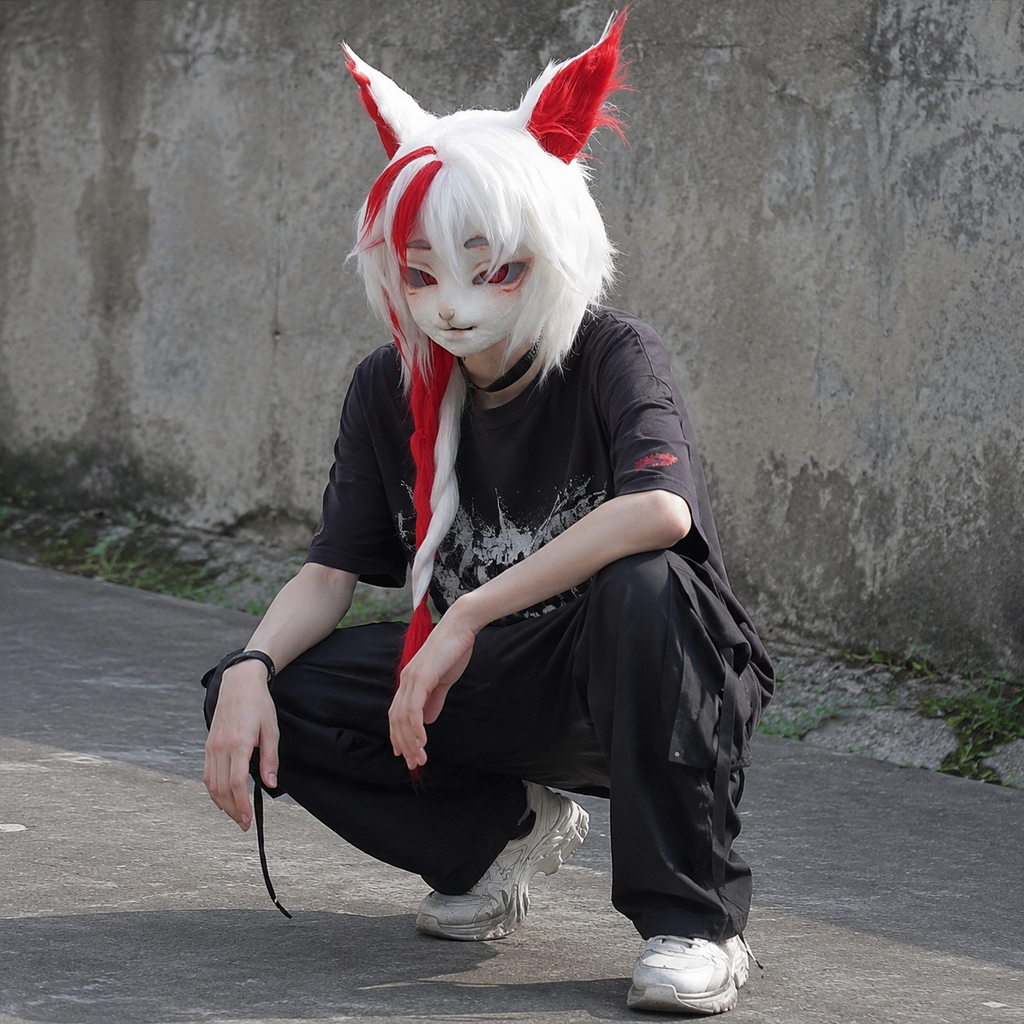 儿童专用kig系兽头成品现货全套漫展男女福瑞头骨头套兽装cosplay