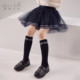 戴维贝拉2026春季 女童JK学院中筒袜儿童弹力袜子小童休闲袜子 新款
