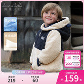 戴维贝拉男童A类棉服2026冬装 儿童防水夹棉外套宝宝连帽棉衣 新款