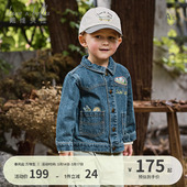 外衣 宝宝洋气童装 戴维贝拉儿童纯棉外套男童牛仔上衣2026春装 新款
