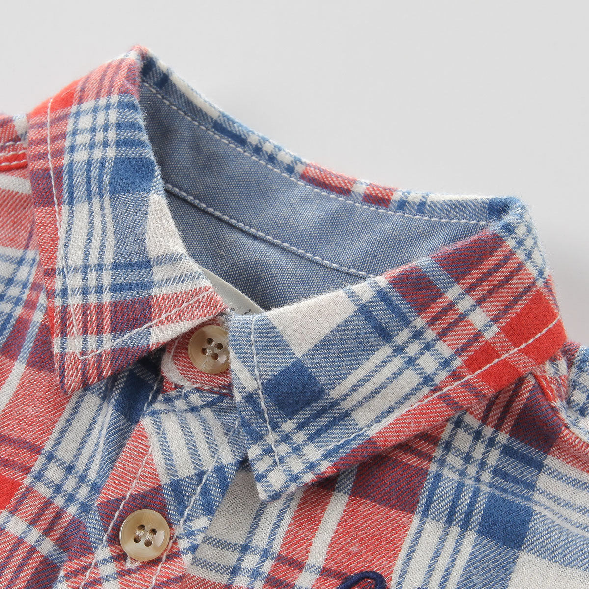 Chemise garcon DAVEBELLA à manche longue - Ref 2082519 Image 3
