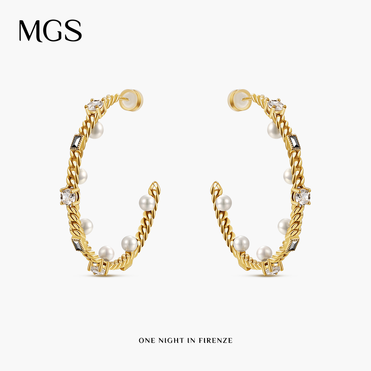 曼谷银925银珍珠耳环气质耳饰