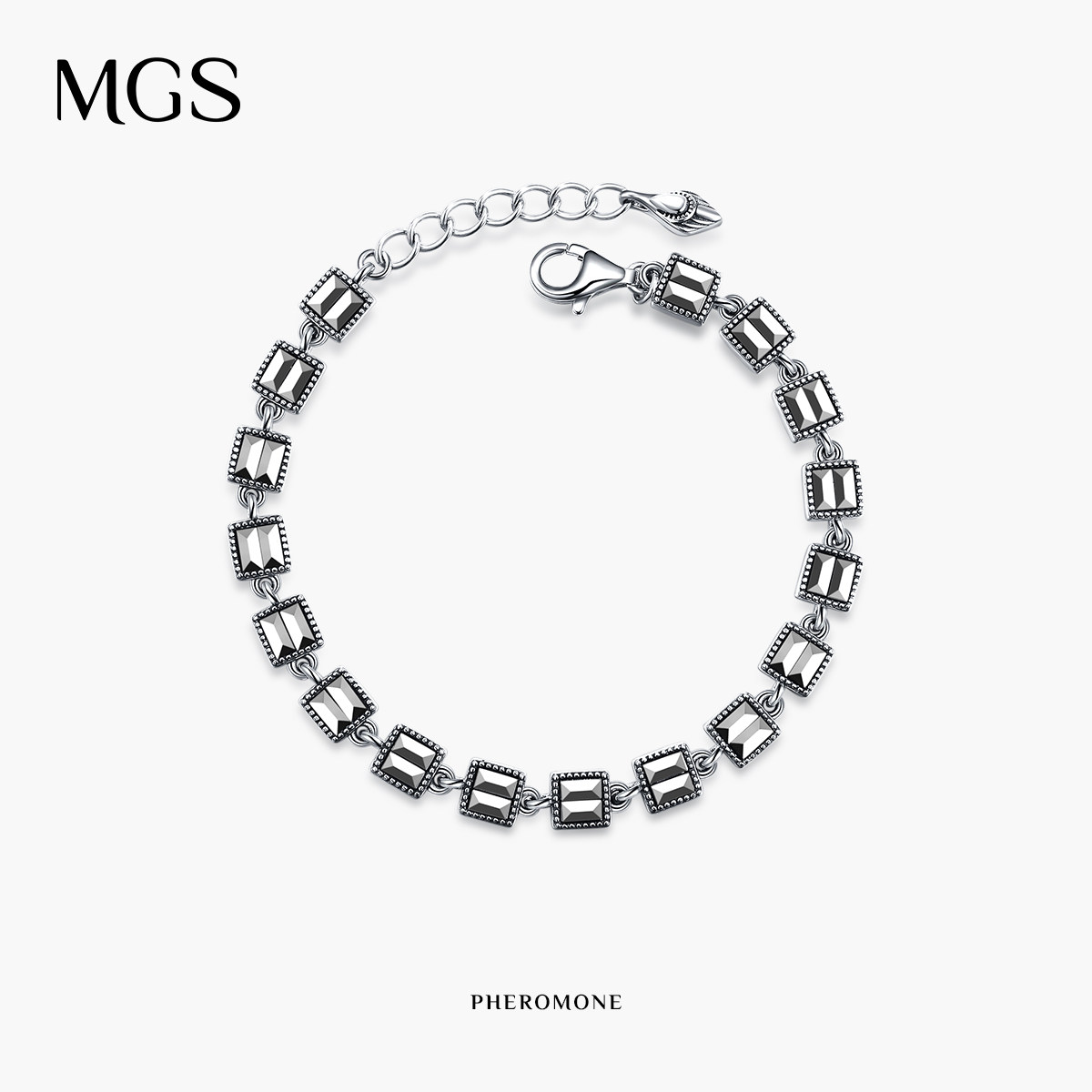 MGS/曼古银洛蒙系列轻奢小众高级设计感时尚黄铁矿手链女ins手饰