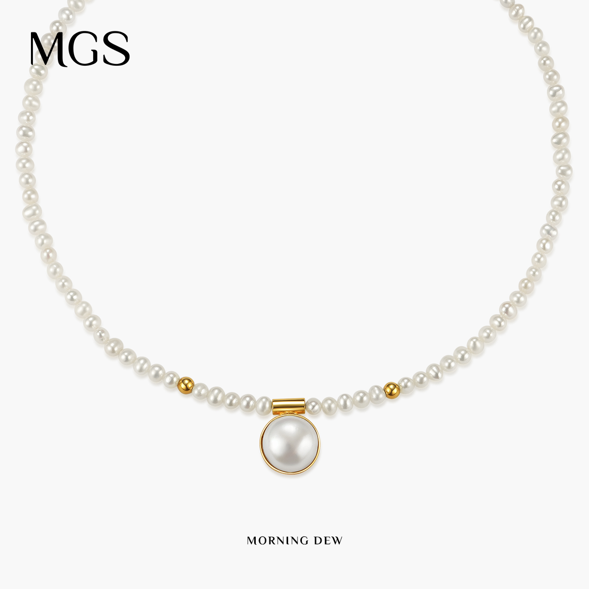 MGS/曼古银925银珍珠项链