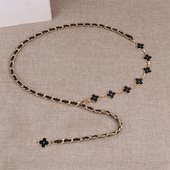 腰链女夏季 带 细腰带链条腰封收腰神器裤 配连衣裙子小香风装 饰西装