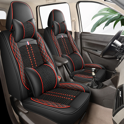港版起亞KIA CARNIVAL七座冰丝四季通用全包围透气布艺汽车座套