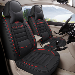 适用于日产帅客NV200新能源御轩七座223全包汽车座套四季 亚麻坐垫