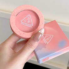 韩国3ce新款春季限定单色腮红Fever Dream初桃粉Mono pink裸粉色