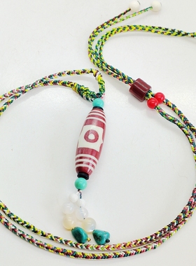 三眼天珠朱砂原创设计财富