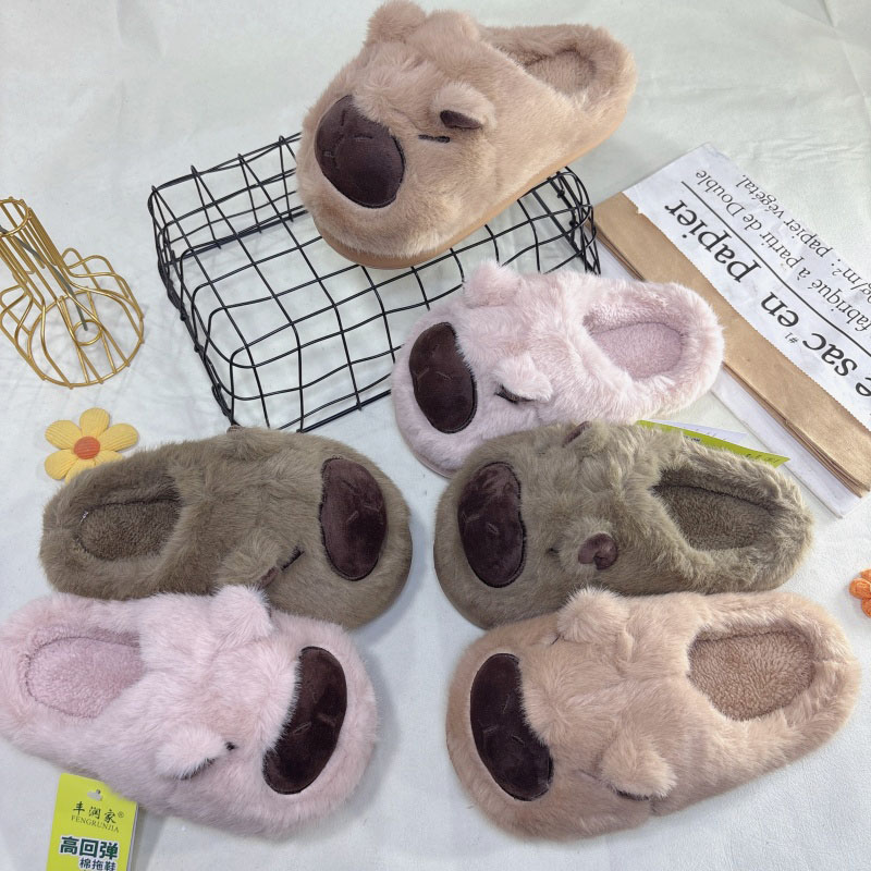 2025年新款棉拖鞋女冬厚底防滑