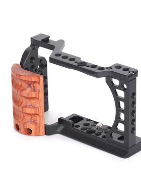 HEIJINGYU适用索尼A6500兔笼 A6400相机兔笼 实木手柄