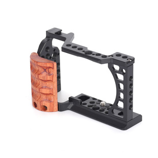 HEIJINGYU适用索尼A6500兔笼 A6400相机兔笼 实木手柄