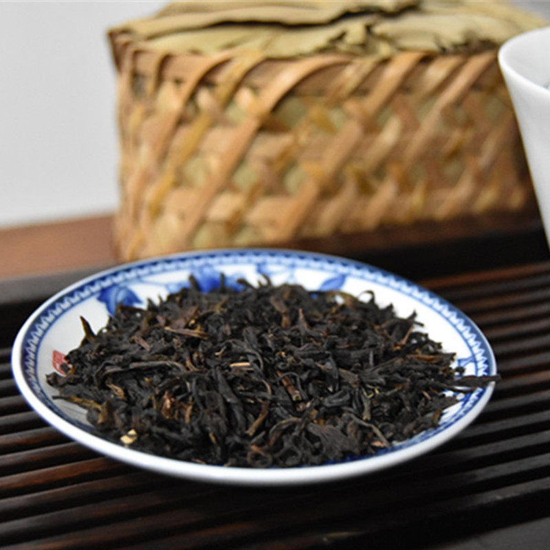 汪升平江南春孙义顺2015年祁门安茶 毛尖芦溪老六安标杆黑茶500g