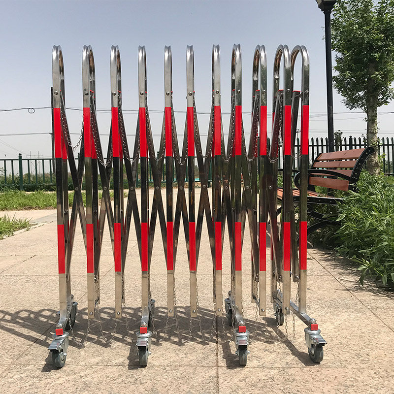 定制不锈钢伸缩围栏加厚加密移动地铁施米学校交通安全防护隔离栏,五金/工具,护栏/隔离栏,淘宝优惠券,粉丝福利购,淘宝优惠卷