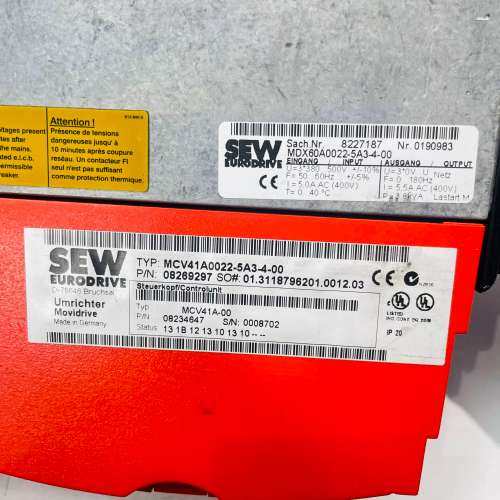 SEW赛威变频器 MCV41A0022-5A3-4-00 现货商品