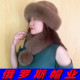 貂毛狐狸毛渔夫帽水貂皮草帽时尚 俄罗斯风格 水貂毛帽子女冬季 盆帽