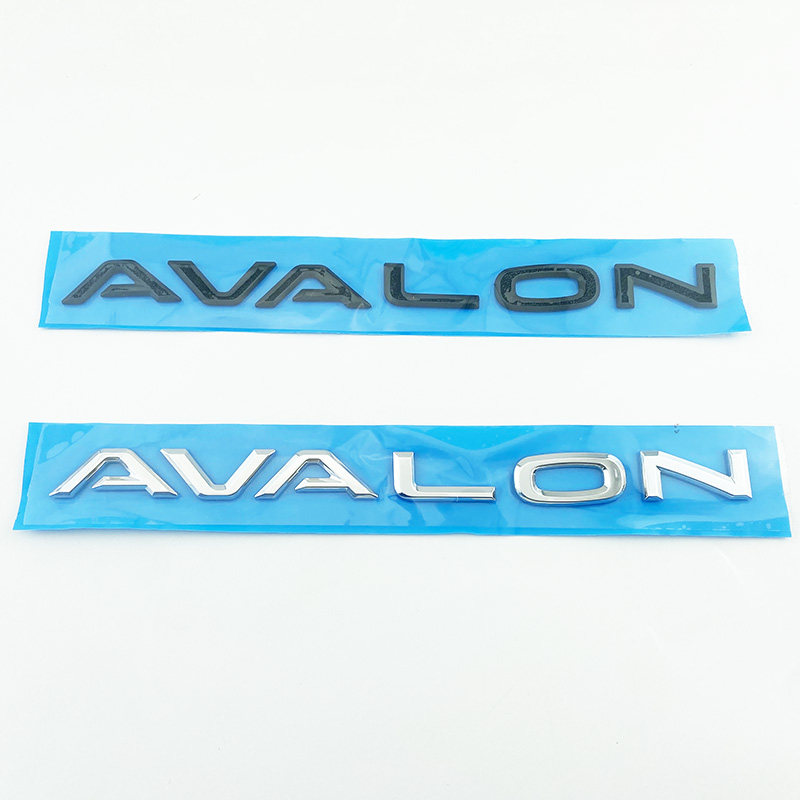 一汽亚洲龙车标avalon英文字母标志原车替换后备箱贴标哑黑色