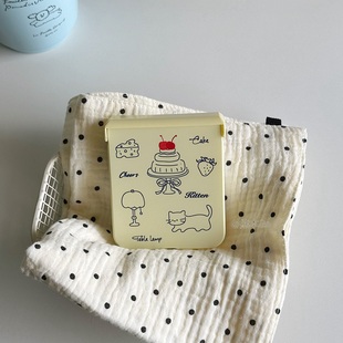 ins黄油拼色插画适用华为PuraX手机壳pocket2三星ZFLIP7 5小米Mixflip铰链硬壳OPPOn3flip挂链nova荣耀VIVO