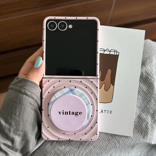 简约韩风波点三星ZFLIP7手机壳