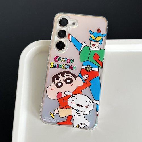 适用三星S23防摔壳卡通浮雕个性