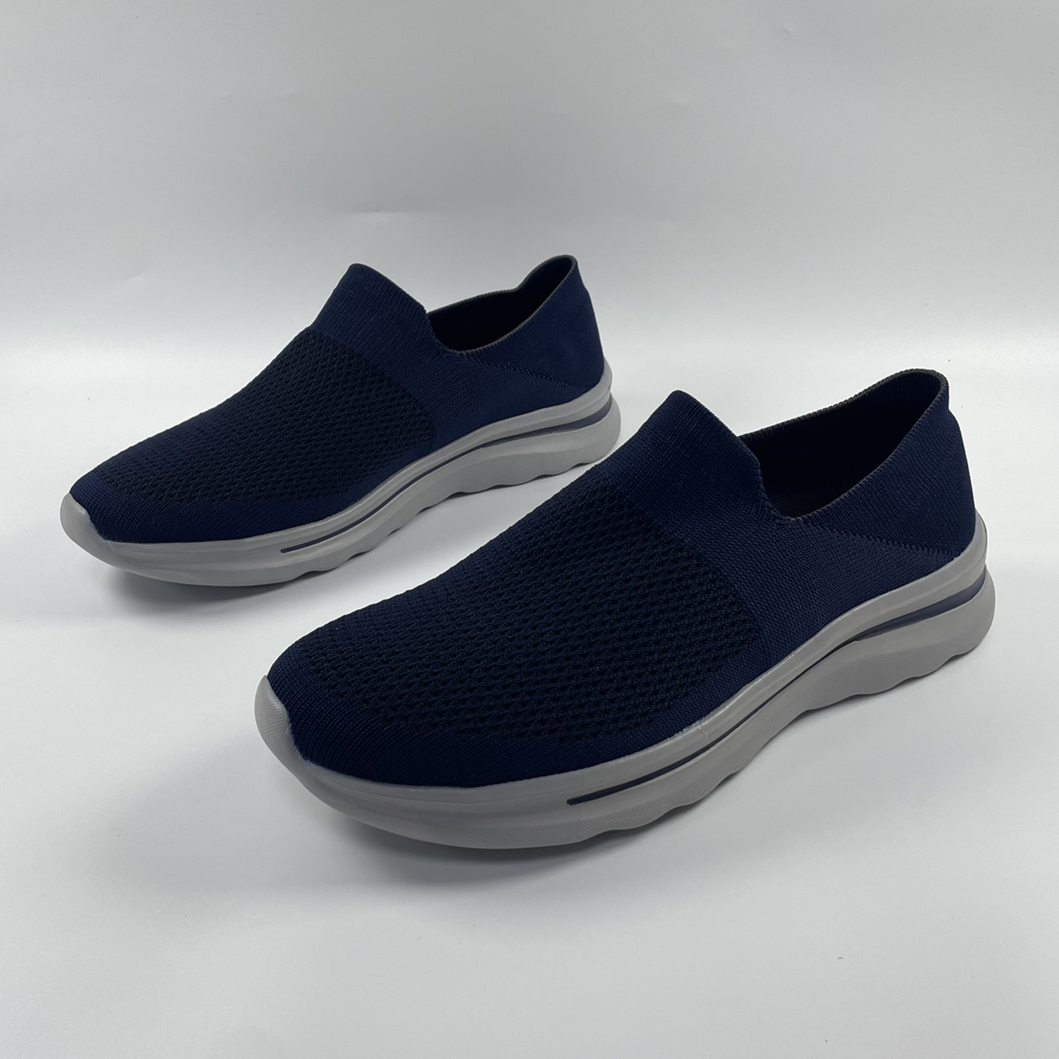 贤润丰一脚蹬男鞋网面透气休闲鞋