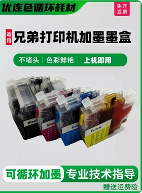 适用兄弟MFC-J3930DW J2330DW J3530 J2730DW填充墨盒LC3919黑色