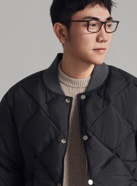 Arba设计 C20 冬高级通勤双面穿防水防风重磅鹅羽绒服棒球夹克