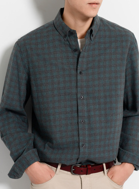 Arba设计 S76秋三季高级轻通勤新疆棉Italia面料磨毛刺绣休闲衬衫