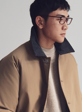 Arba设计 C19冬高级通勤防水防风重磅鹅绒羽绒服中长外套