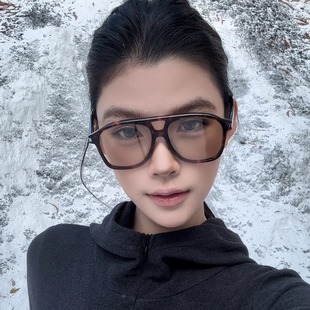 弗瑞姆眼镜飞行款 大框架百搭塑造感墨镜通用高级感太阳镜BC259 式