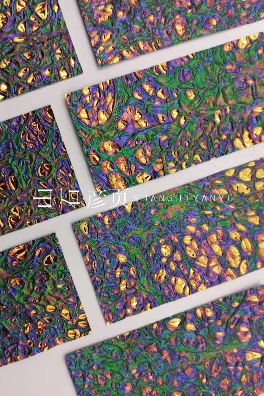 贴片面板材料山石彦页金箔新材料