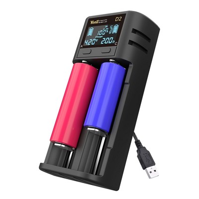 21700带显示智能充电器2槽