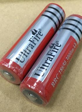 包邮UltraFire 3000mAh 3.7V尖头18650锂电池手电筒头灯充电电池