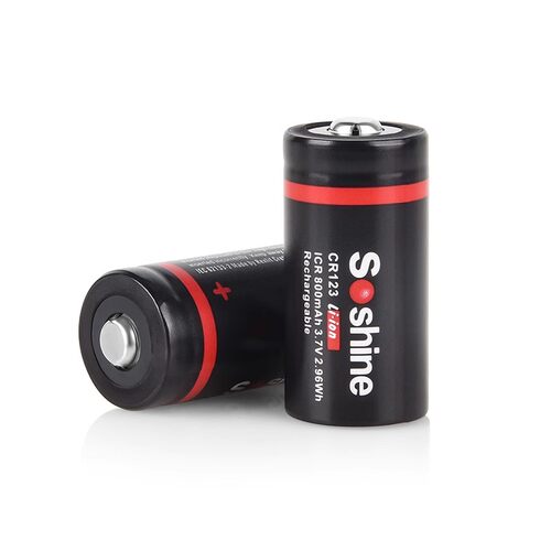 Soshine锂电池123A相机仪器16340