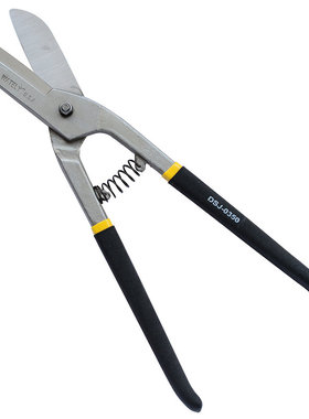 Wately威特力 铬钒钢德式铁皮剪 带弹簧白铁剪刀 薄铁剪