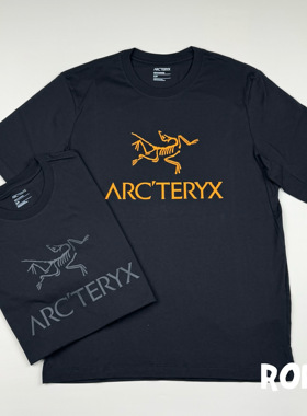 始祖鸟Arc'teryx  Arc'word字母Logo印花圆领男子T恤短袖