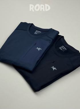 始祖鸟Arc'teryx Rho Lt Zip男子圆领半拉链速干微绒保暖长袖卫衣