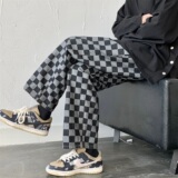 潮流棋盘格子牛仔裤501-1-NZ107，男装牛仔裤，星座501-1