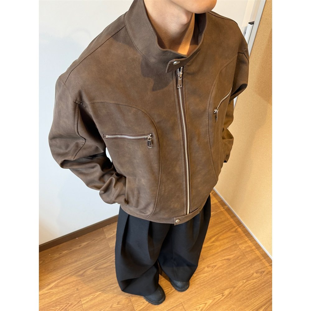美式复古皮衣夹克外套501-1-PY2508-P75,男装夹克,星座501-1